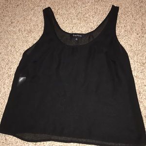 Sheer Black Tank Top